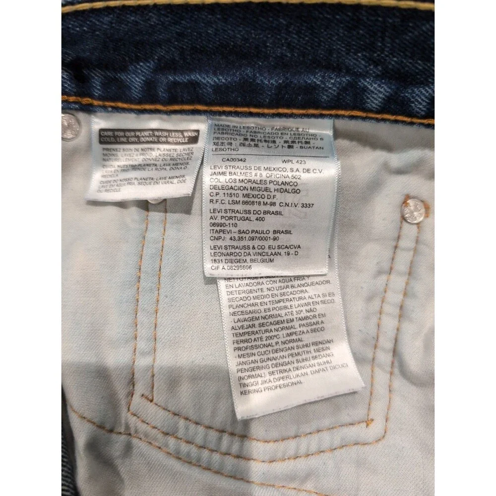 LEVI'S 505 MENS JEANS SZ 38x29(36x29Actual)Blue Straight Regular MEDIUM Wash EUC